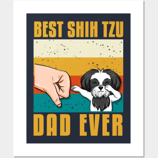 best shih tzu dad ever gift idea present Posters and Art